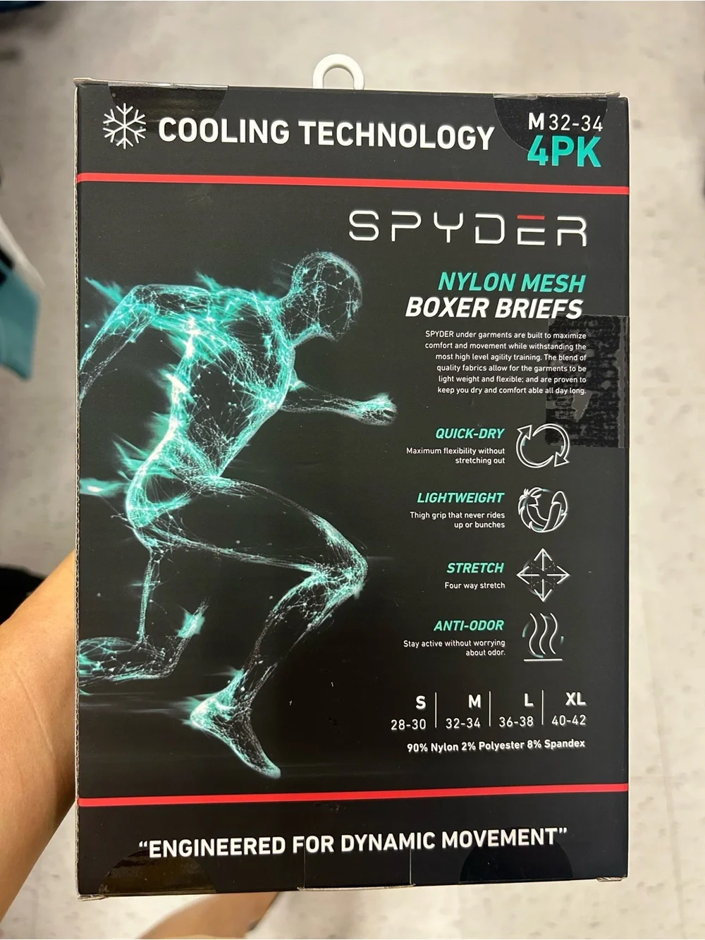 Spyder breathable nylon